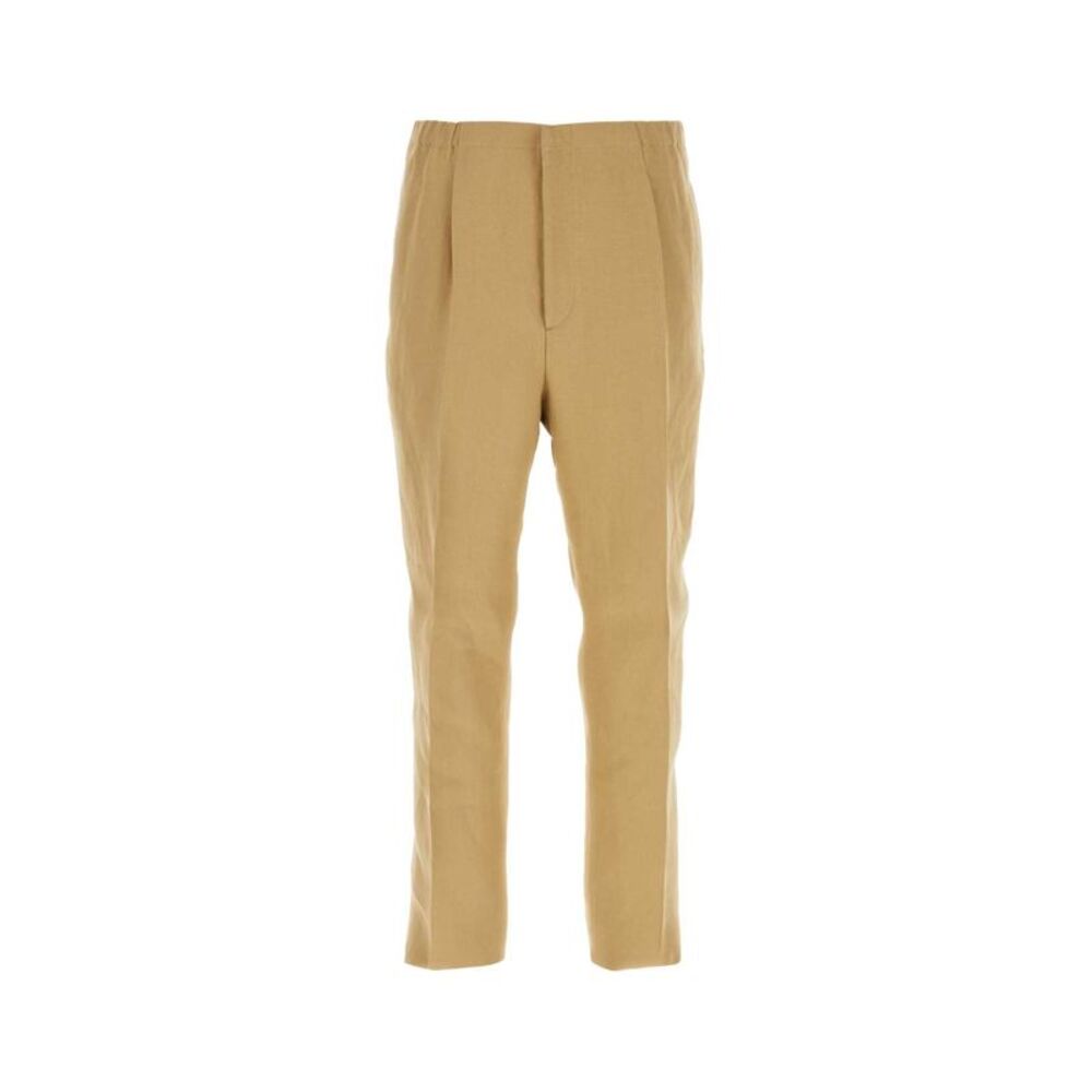 Fendi Men Camel Paper Pant